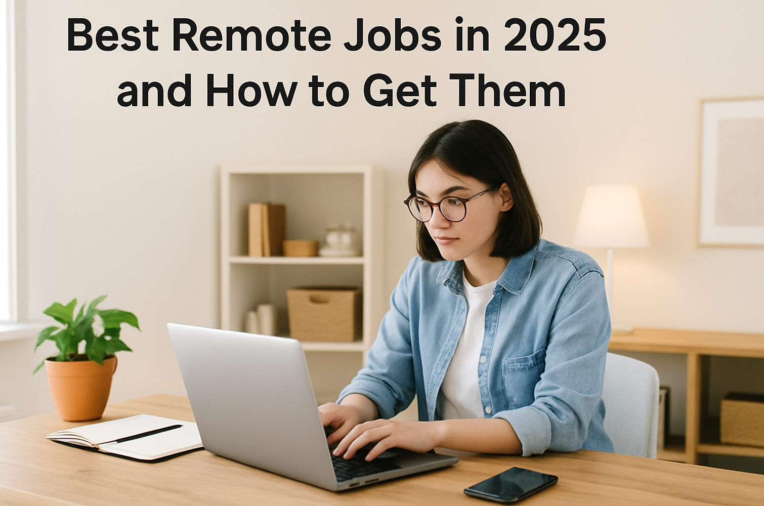 Best Remote Jobs in 2025 Person working remotely with laptop in a home office
