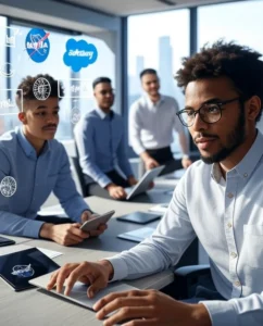 Students participating in a Top Internship Programs in 2025